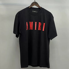 Amiri Classic Core Logo Short Sleeve T-Shirt - Black / Red