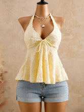2026 European and American cross-border V-neck summer best-selling camisole vest, AliExpress Temu jacquard hanging neck women's top