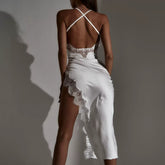 European and American fashion sexy backless slim lace camisole dress for women