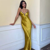 Long skirt high waist dress woman