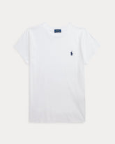 European and American Cross border 2026 Summer Cross border Women's Classic Small Horse Emblem Embroidered Round Neck Pure Cotton T-shirt Casual Versatile