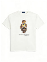 European and American Cross border 2026 Summer Cross border Women's Fashion New Casual Bear Printed Round Neck T-shirt Short Sleeve Top