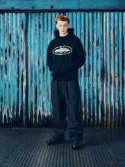 ALCATRAZ HOODIE [BLACK & WHITE]