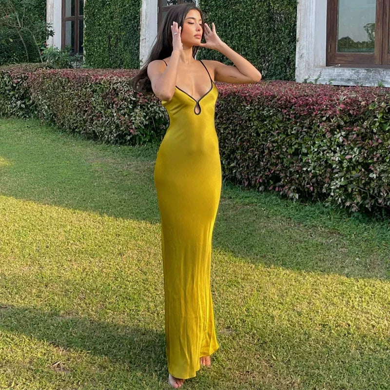 Long skirt high waist dress woman