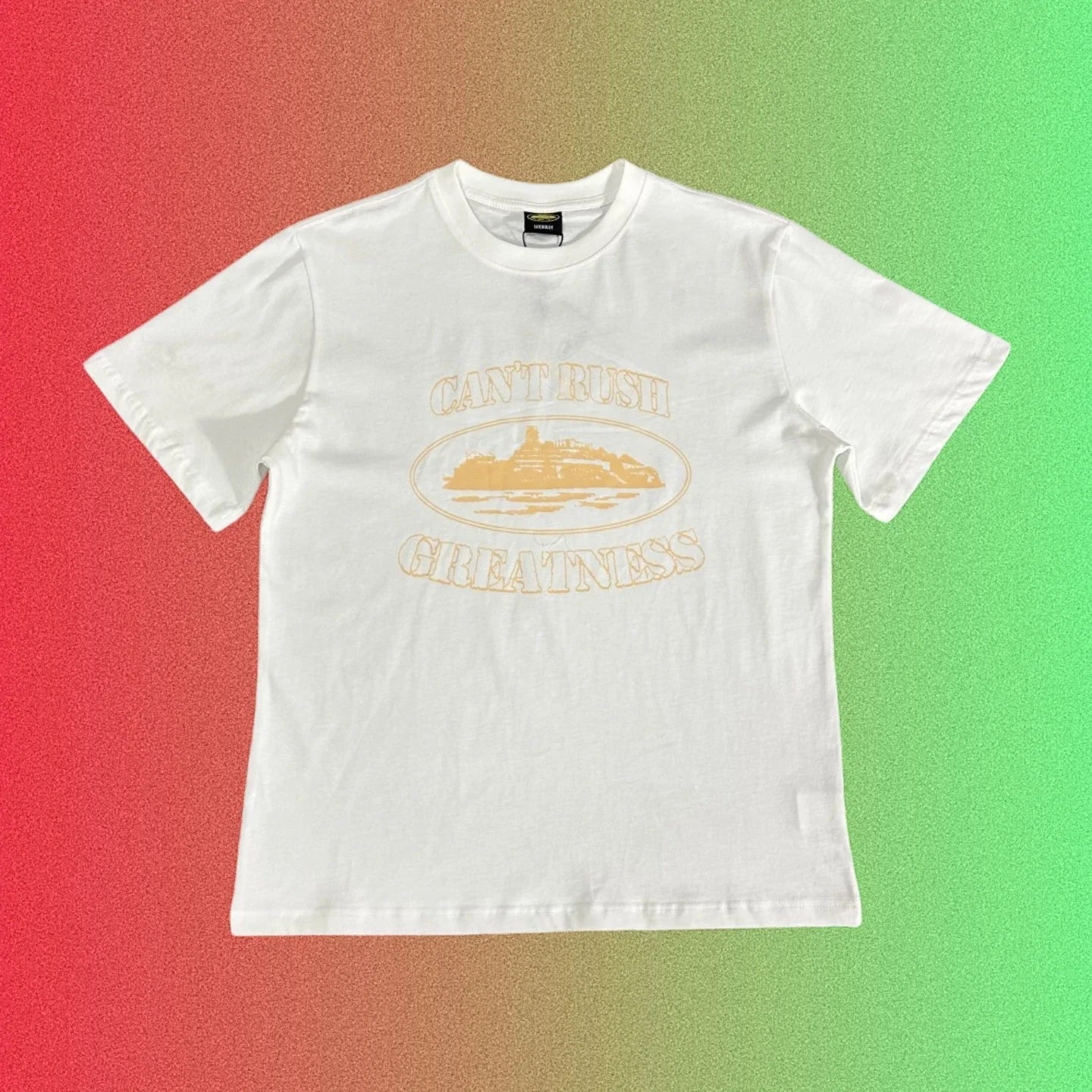 Corteiz Can't Rush Greatness Island Graphic Black T-Shirt