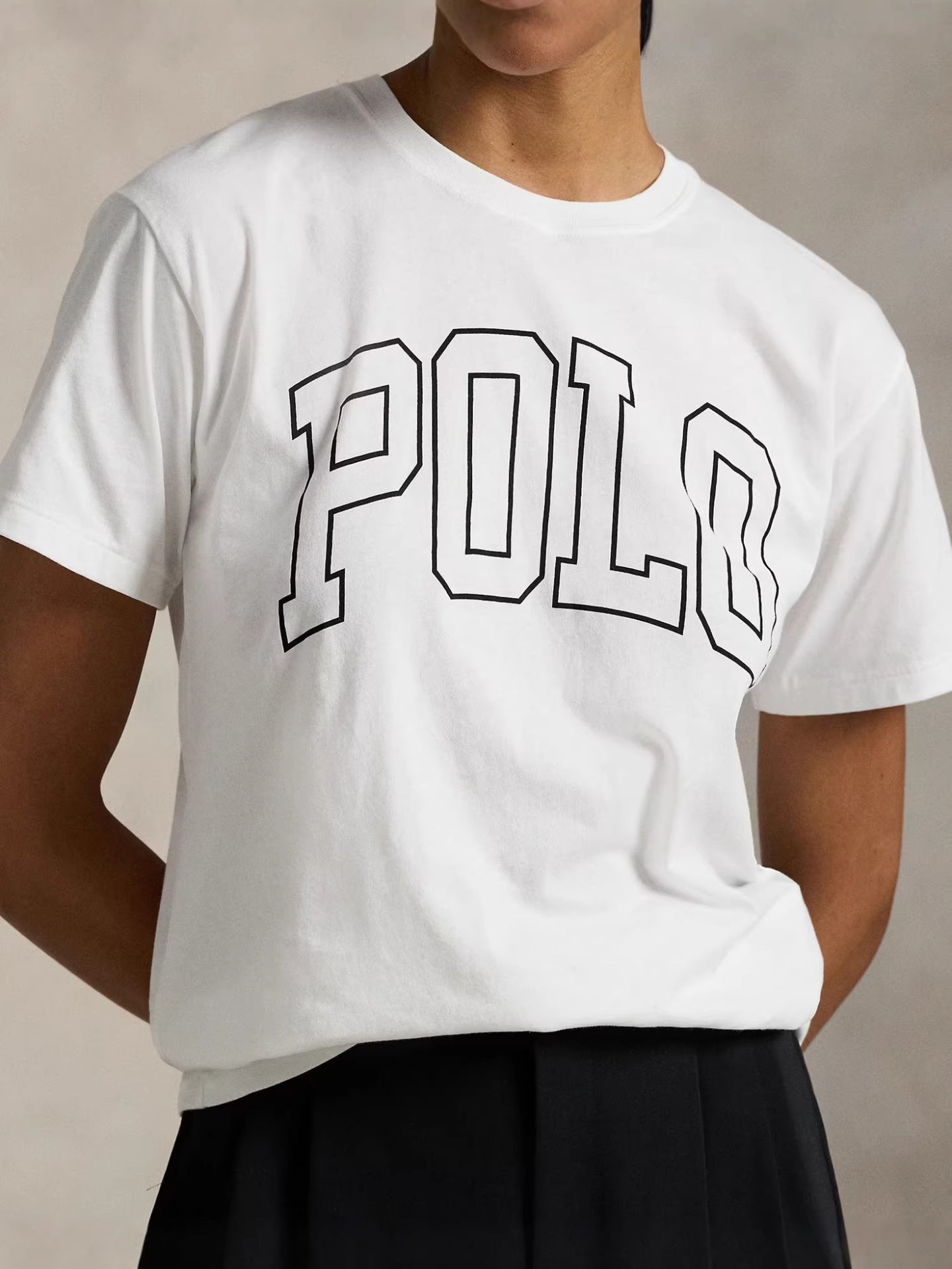 European and American Cross border 2025 Summer Cross border Women's Fashion New Casual Bear Printed T-shirt Round Neck Loose Short Sleeve