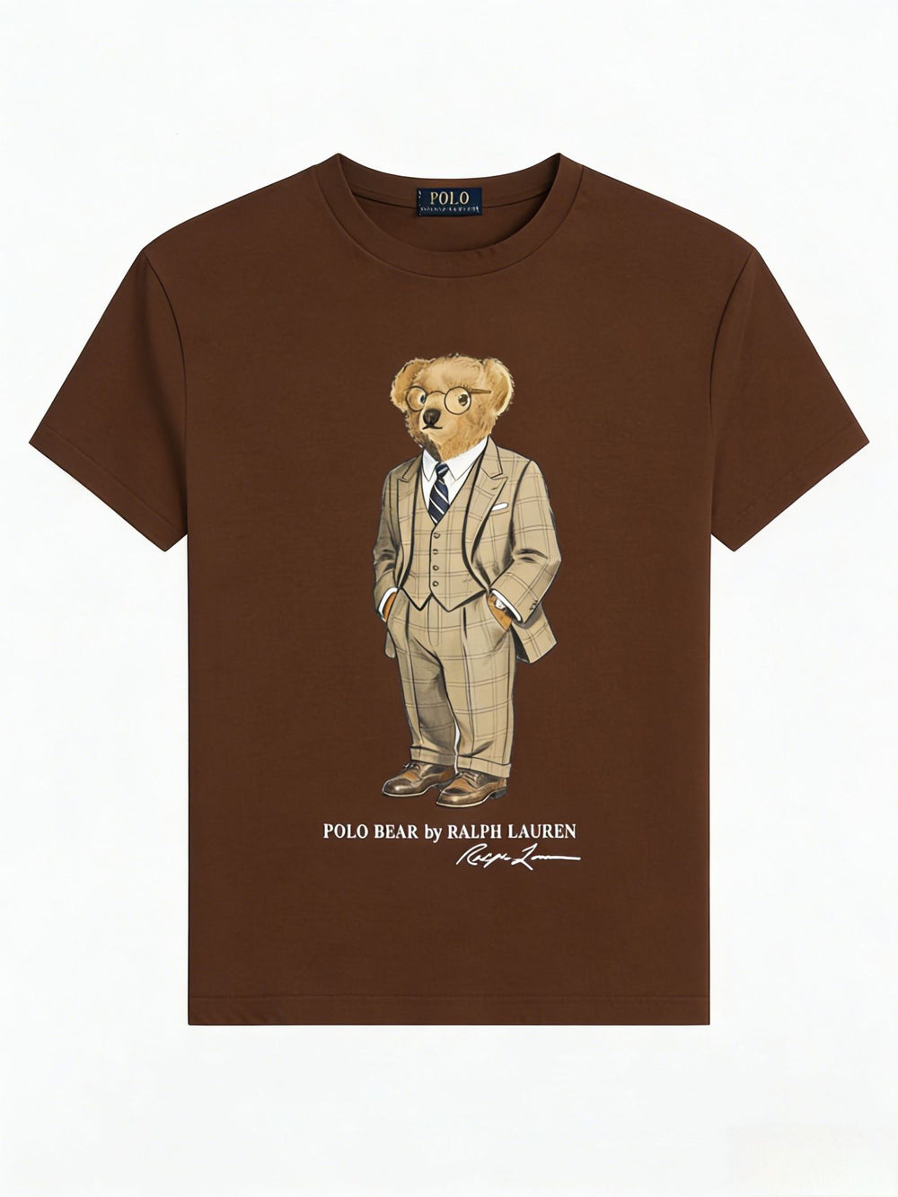 European and American Cross border 2026 Summer Cross border Women's Fashion New Casual Bear Printed Round Neck T-shirt Short Sleeve Top