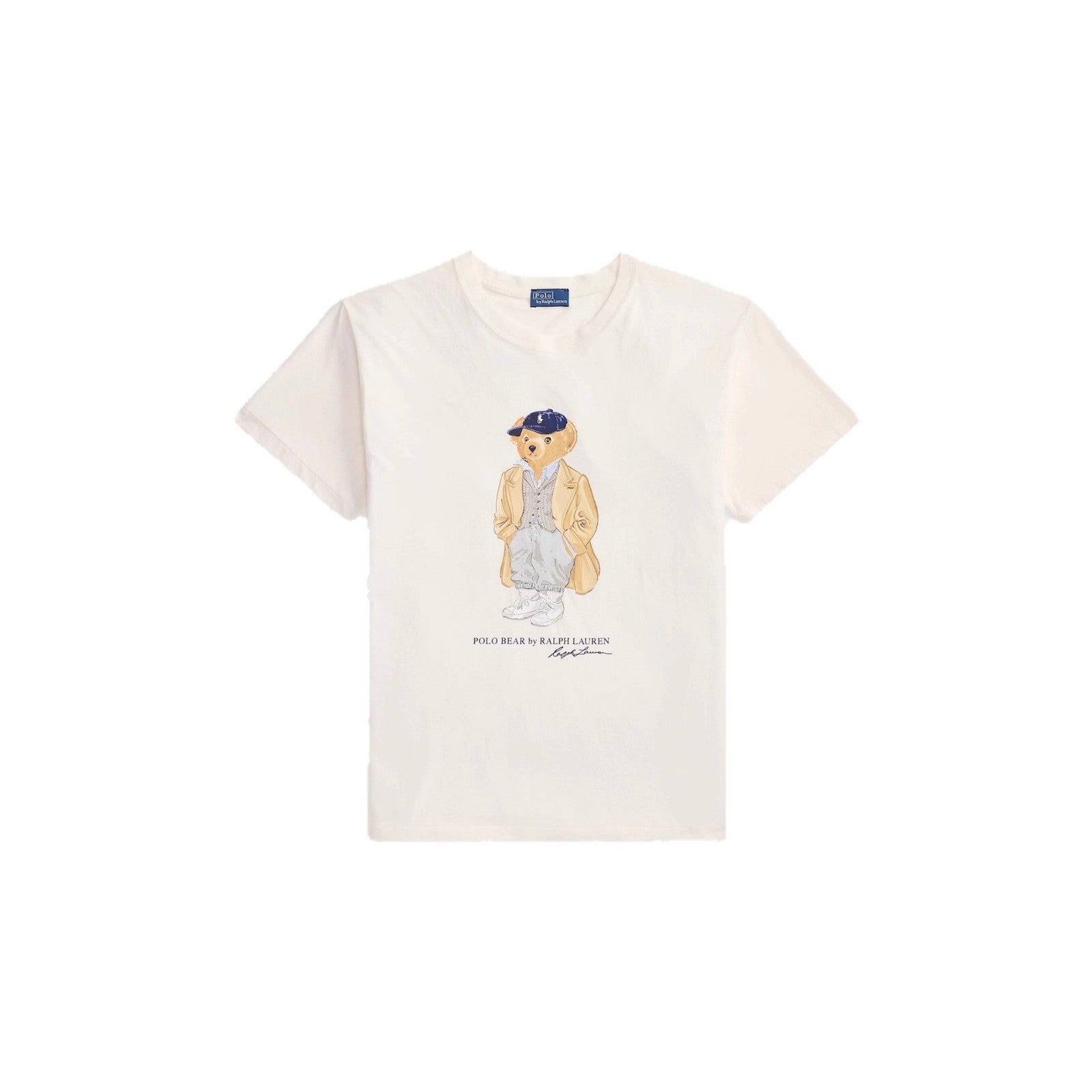 European and American Cross border 2025 Summer Cross border Women's Fashion New Casual Bear Printed T-shirt Round Neck Loose Short Sleeve