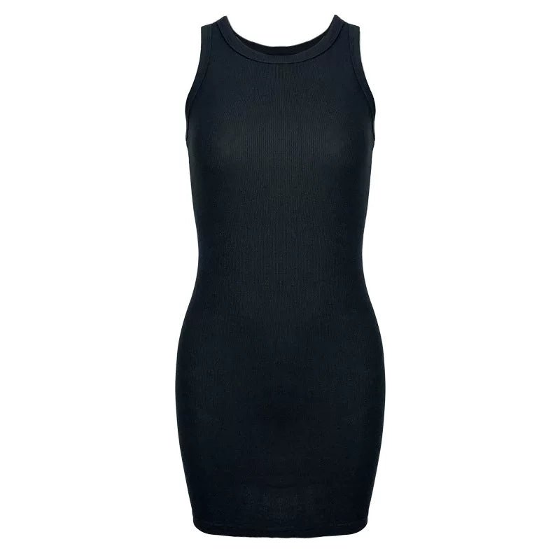 Hip Wrap Skirt Slim Fit Tank Top Dress Hip Wrap Skirt Slim Fit Tank Top Dress Women