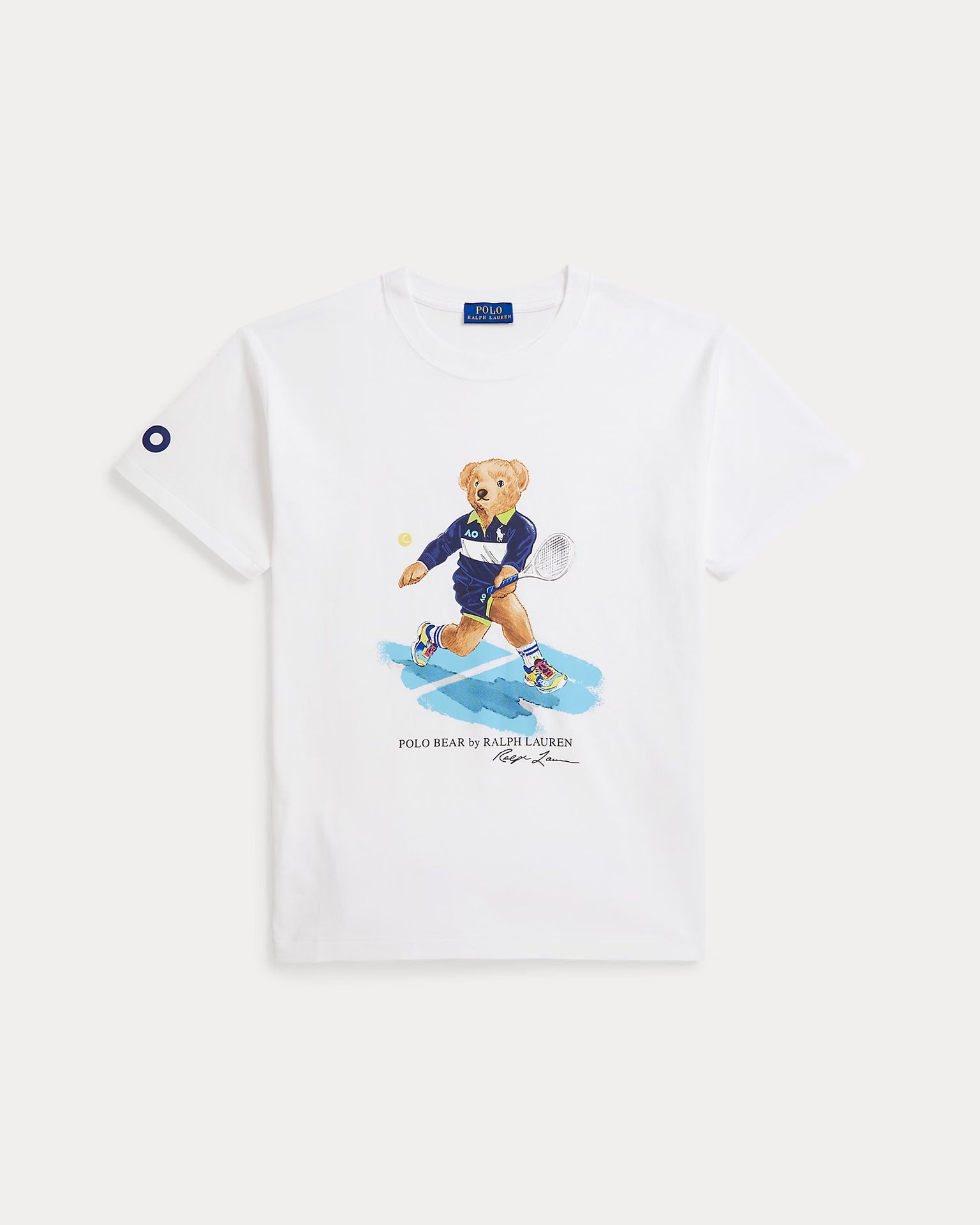 European and American Cross border 2025 Summer Cross border Women's Fashion New Casual Bear Printed T-shirt Round Neck Loose Short Sleeve