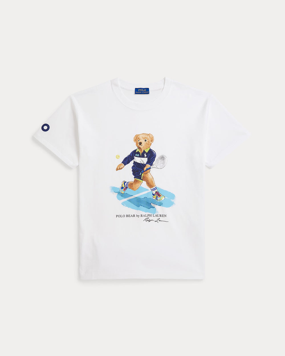 European and American Cross border 2025 Summer Cross border Women's Fashion New Casual Bear Printed T-shirt Round Neck Loose Short Sleeve
