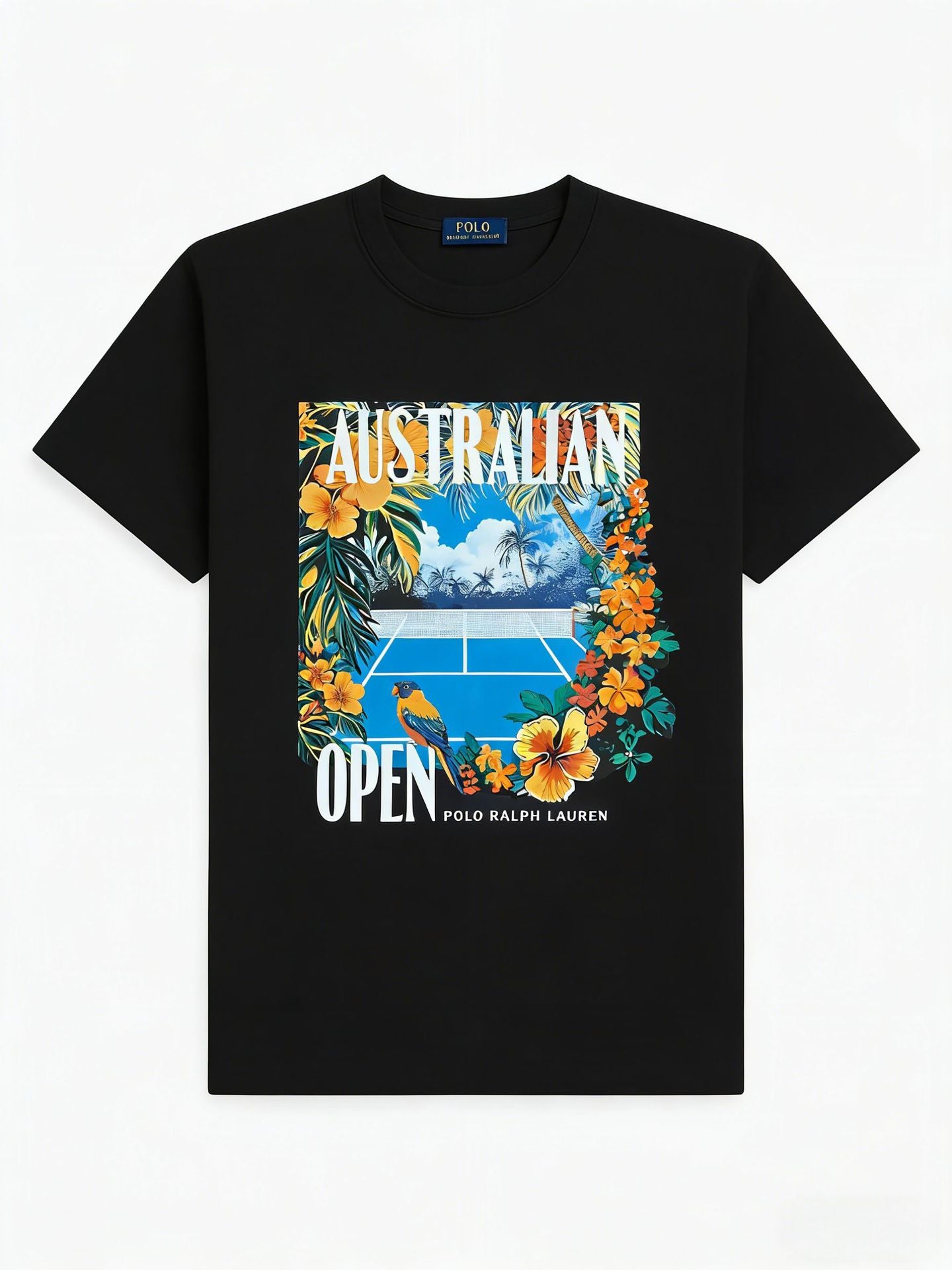 European and American Cross border 2025 Summer Cross border Women's Fashion New Casual Bear Printed T-shirt Round Neck Loose Short Sleeve