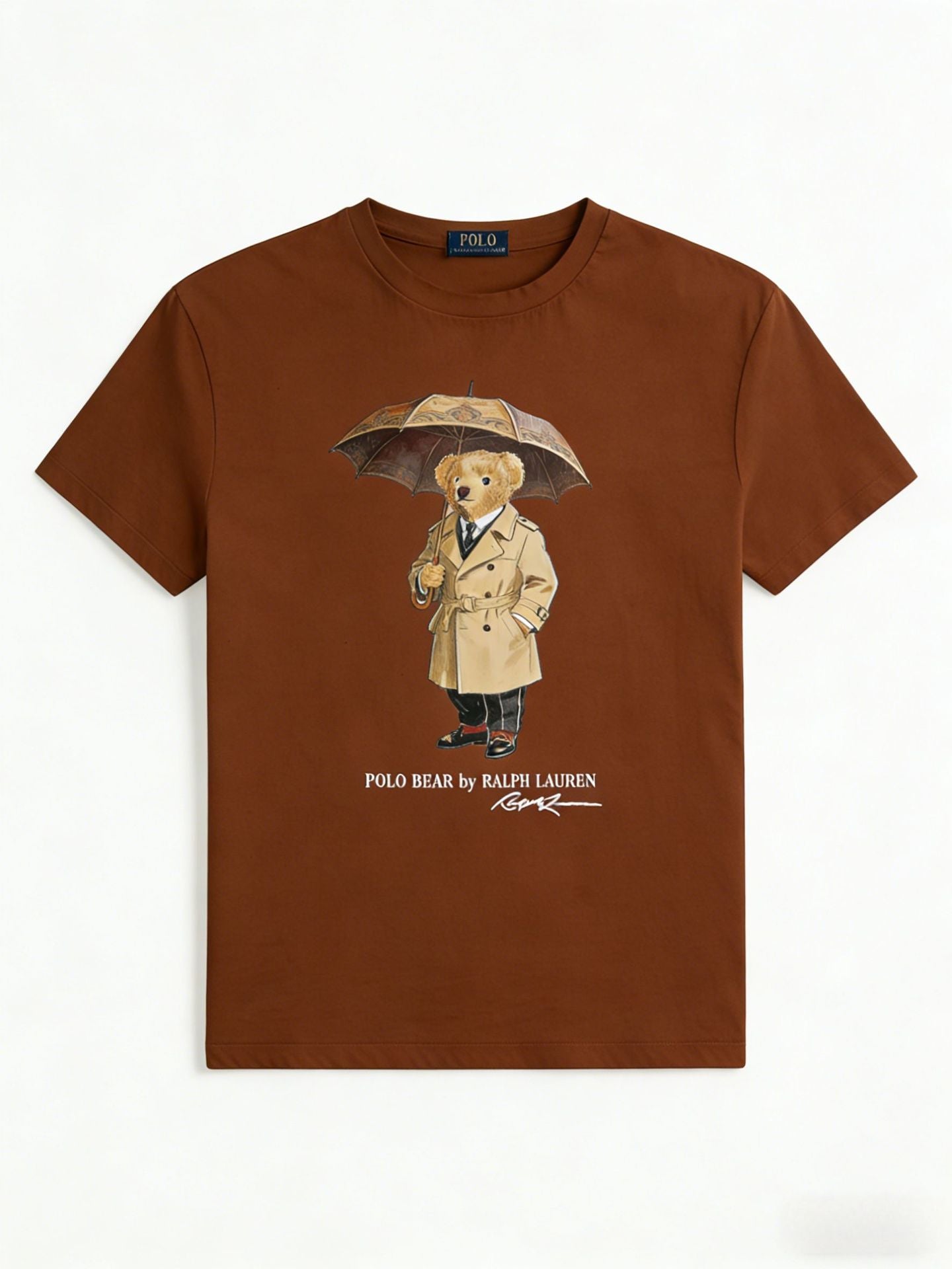 European and American Cross border 2026 Summer Cross border Women's Fashion New Casual Bear Printed Round Neck T-shirt Short Sleeve Top