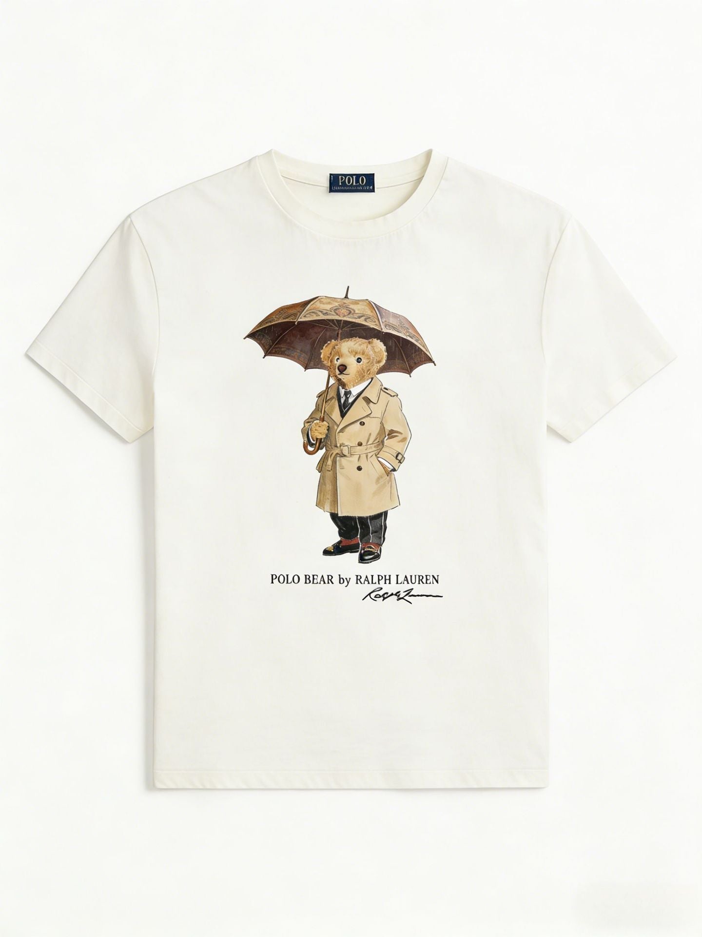 European and American Cross border 2026 Summer Cross border Women's Fashion New Casual Bear Printed Round Neck T-shirt Short Sleeve Top