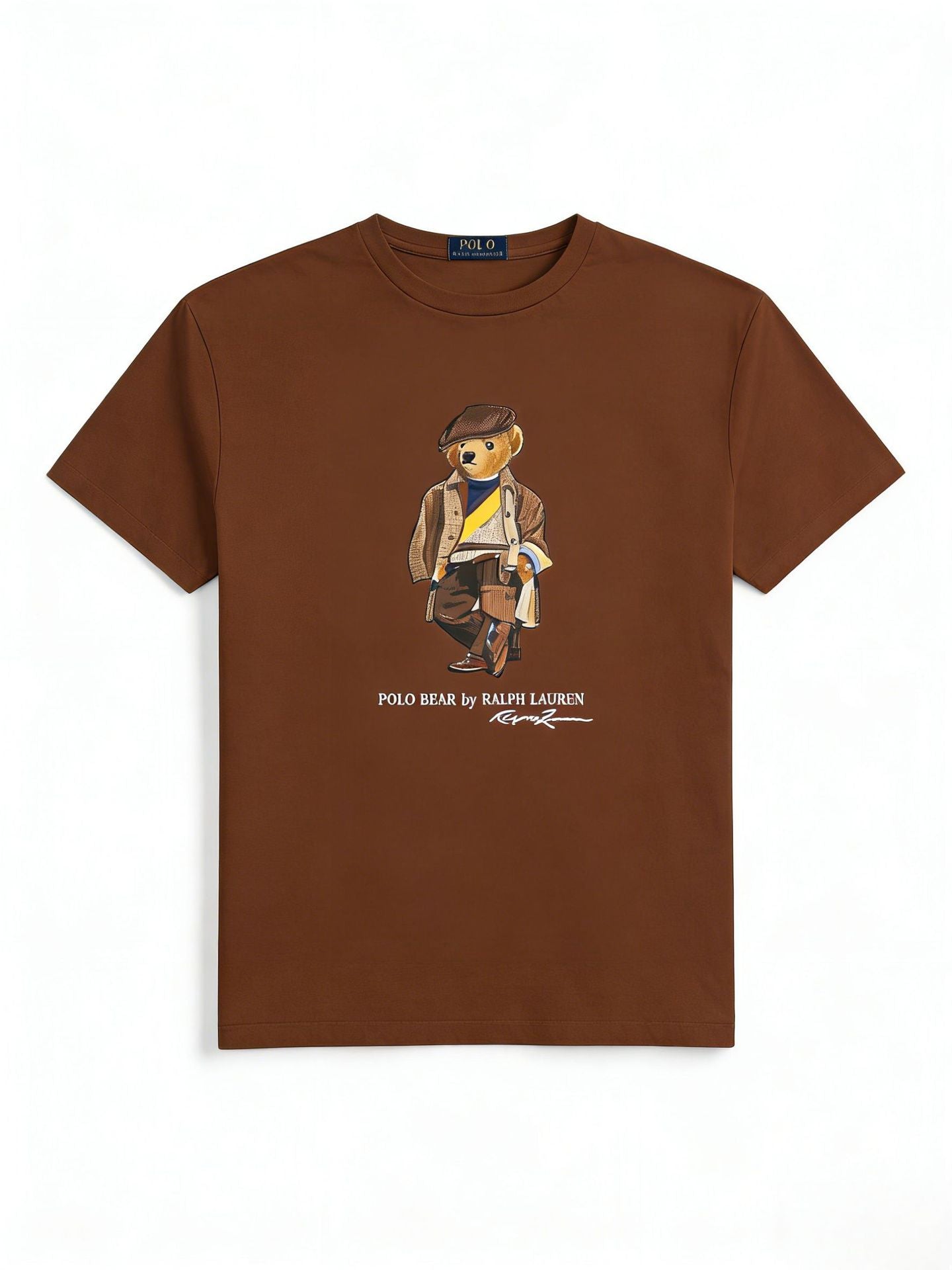 European and American Cross border 2026 Summer Cross border Women's Fashion New Casual Bear Printed Round Neck T-shirt Short Sleeve Top