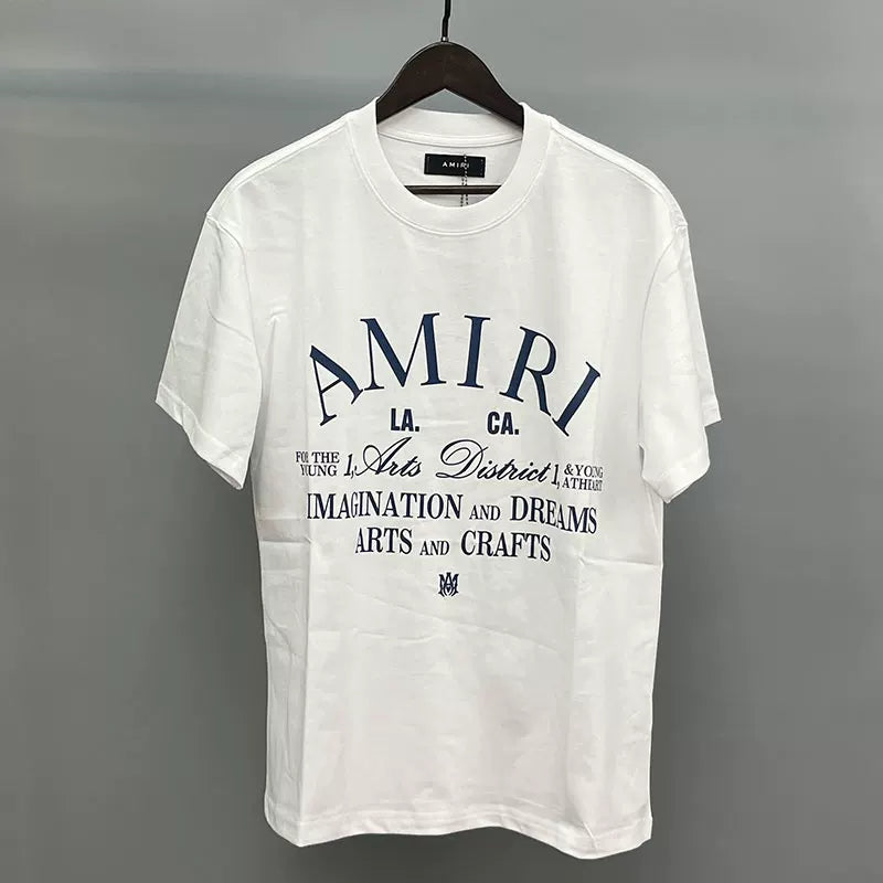 Amiri Arts District Imagination and Dreams Graphic Short Sleeve T-Shirt - White