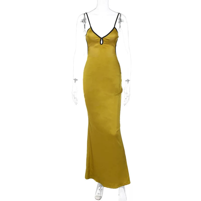Long skirt high waist dress woman