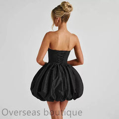Dress, strapless dress, short skirt backless dress strapless dress women's short skirt
