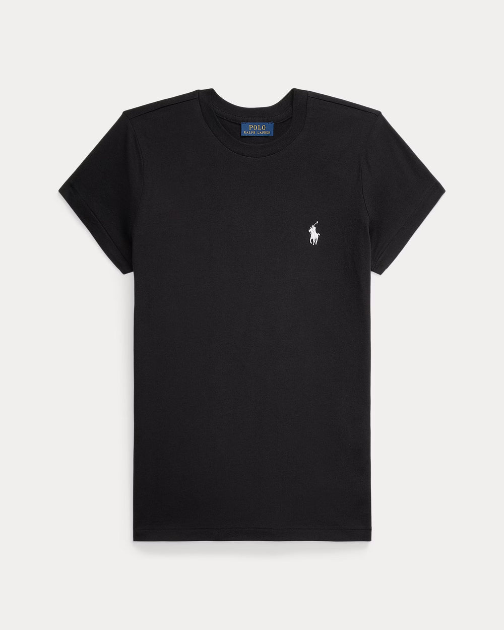 European and American Cross border 2026 Summer Cross border Women's Classic Small Horse Emblem Embroidered Round Neck Pure Cotton T-shirt Casual Versatile