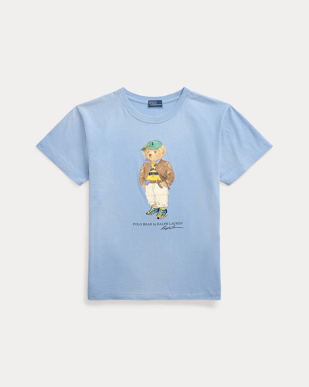 European and American Cross border 2025 Summer Cross border Women's Fashion New Casual Bear Printed T-shirt Round Neck Loose Short Sleeve