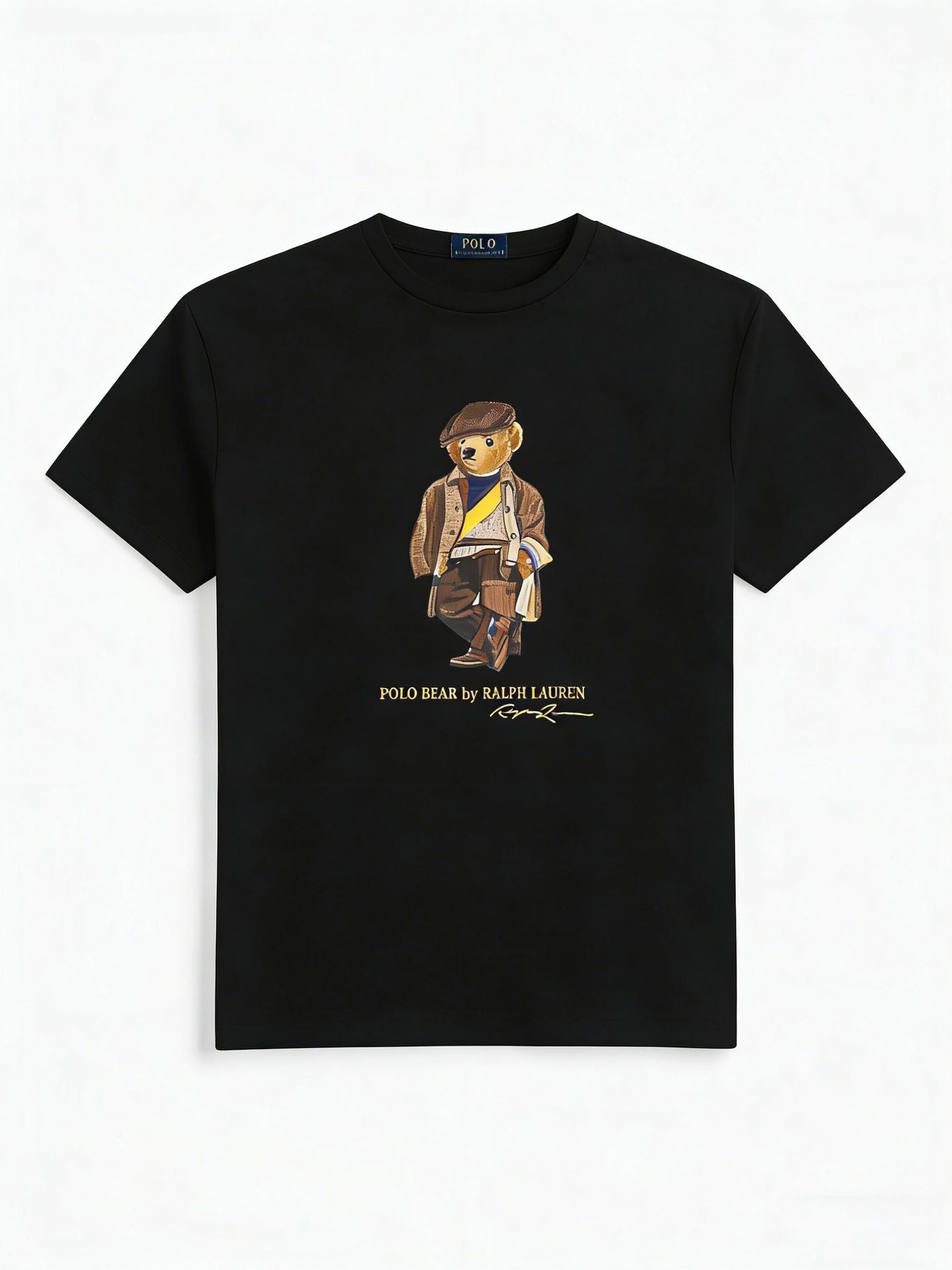European and American Cross border 2026 Summer Cross border Women's Fashion New Casual Bear Printed Round Neck T-shirt Short Sleeve Top