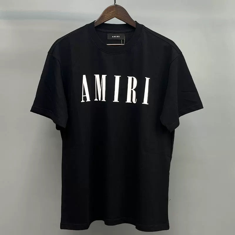 Amiri Classic Core Logo Short Sleeve T-Shirt - Black / White