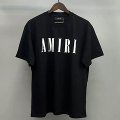 Amiri Classic Core Logo Short Sleeve T-Shirt - Black / White