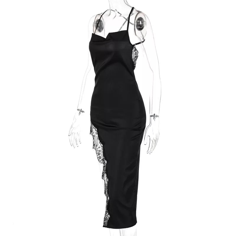 European and American fashion sexy backless slim lace camisole dress for women