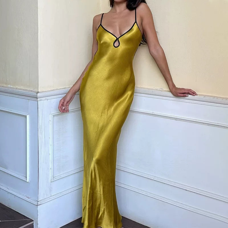 Long skirt high waist dress woman