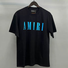 Amiri Classic Core Logo Short Sleeve T-Shirt - Black / Blue