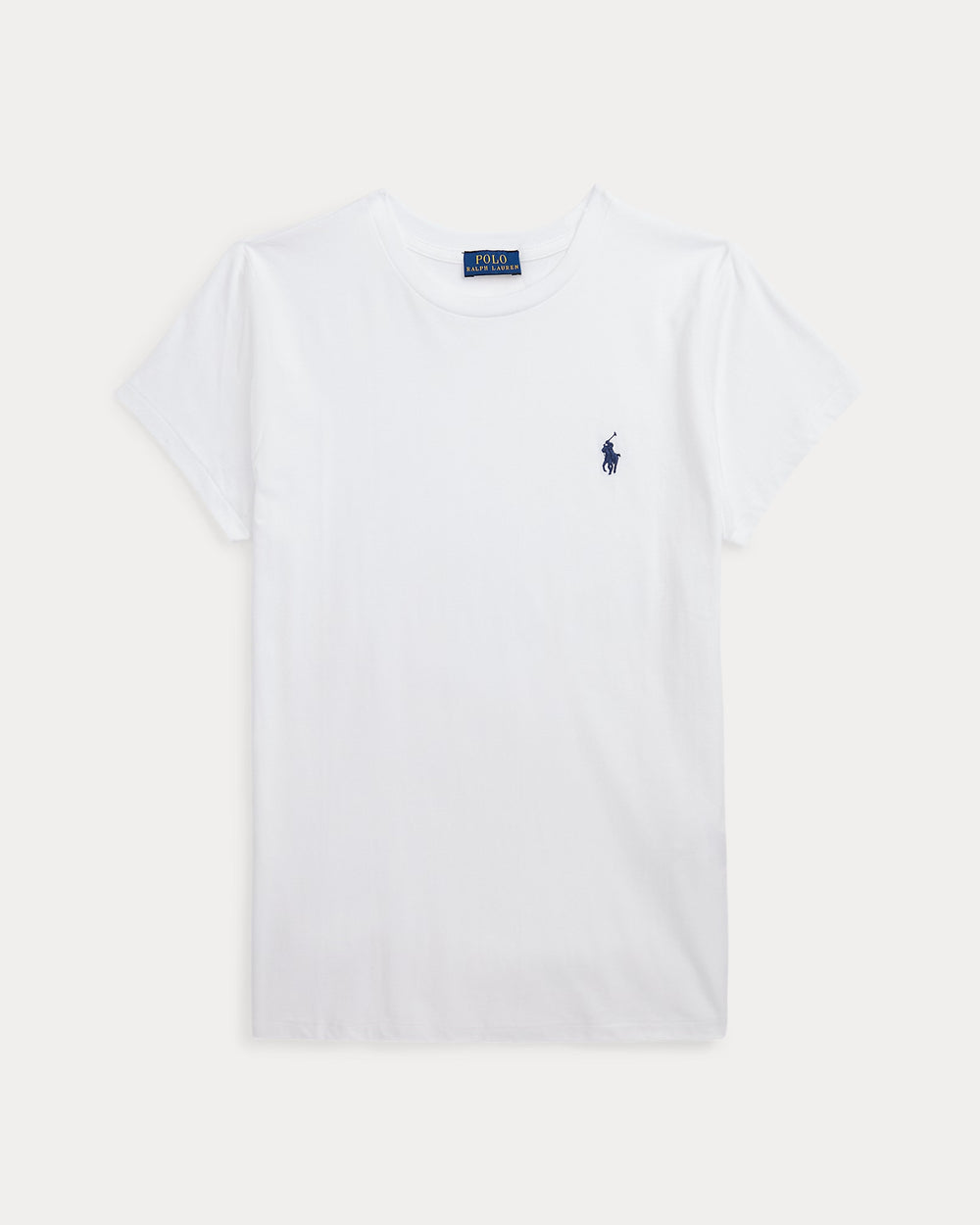 European and American Cross border 2026 Summer Cross border Women's Classic Small Horse Emblem Embroidered Round Neck Pure Cotton T-shirt Casual Versatile