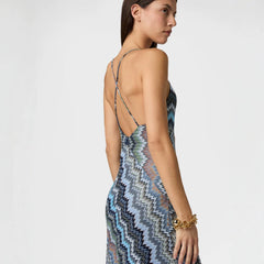 2026 New Cross border Women's Sexy and Spicy Girl High end Slim fit Strap V-neck Backless Color blocked Dress from Europe and America