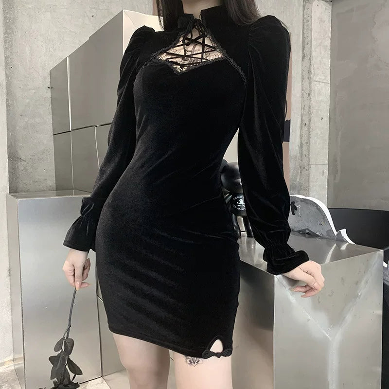 New slim fit high waisted cheongsam dress, improved retro short skirt for women, slim cheongsam dress