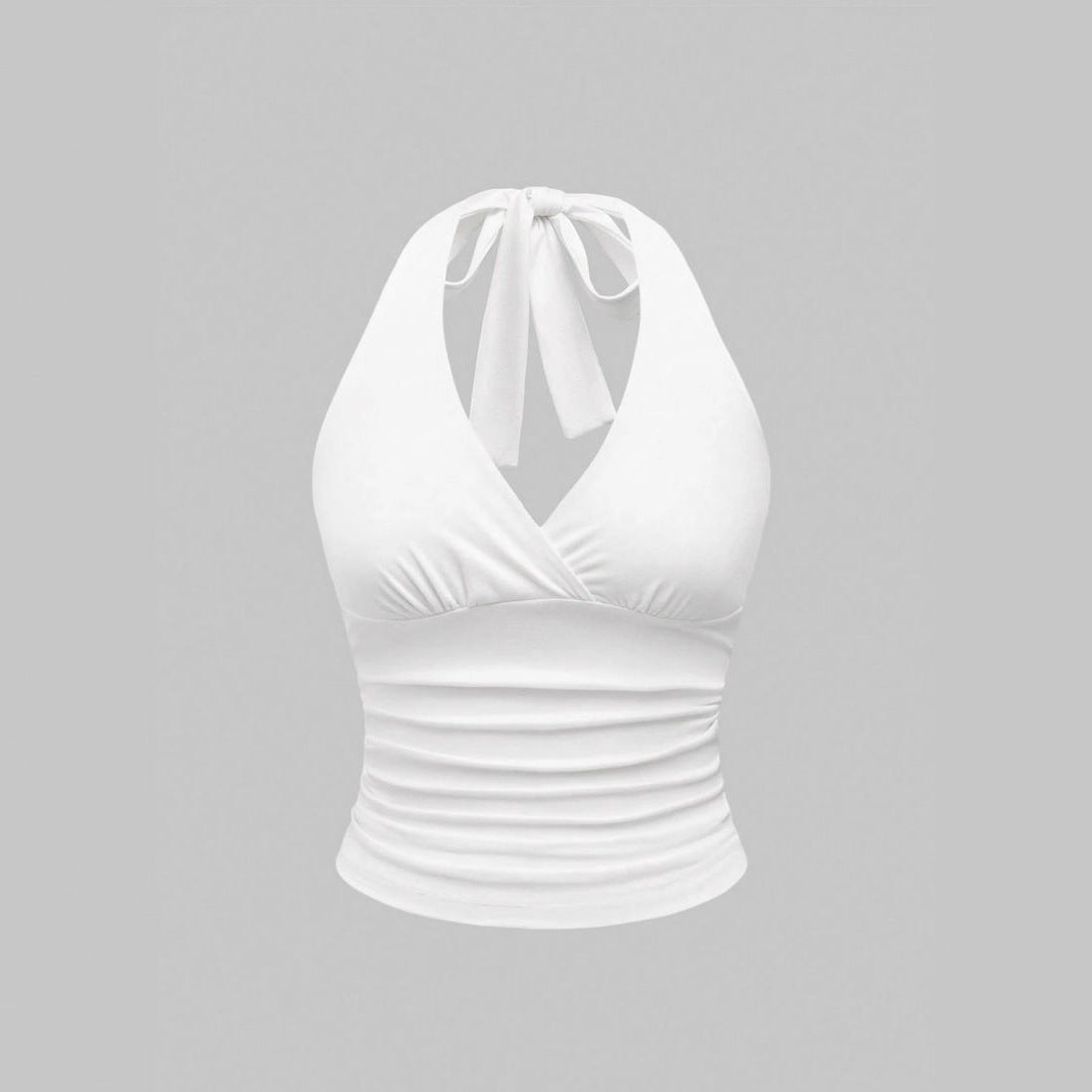 2025 European and American Cross border Explosive Sexy Hanging Neck Strap Vest Amazon Independent Station Deep V Backless Strap Top
