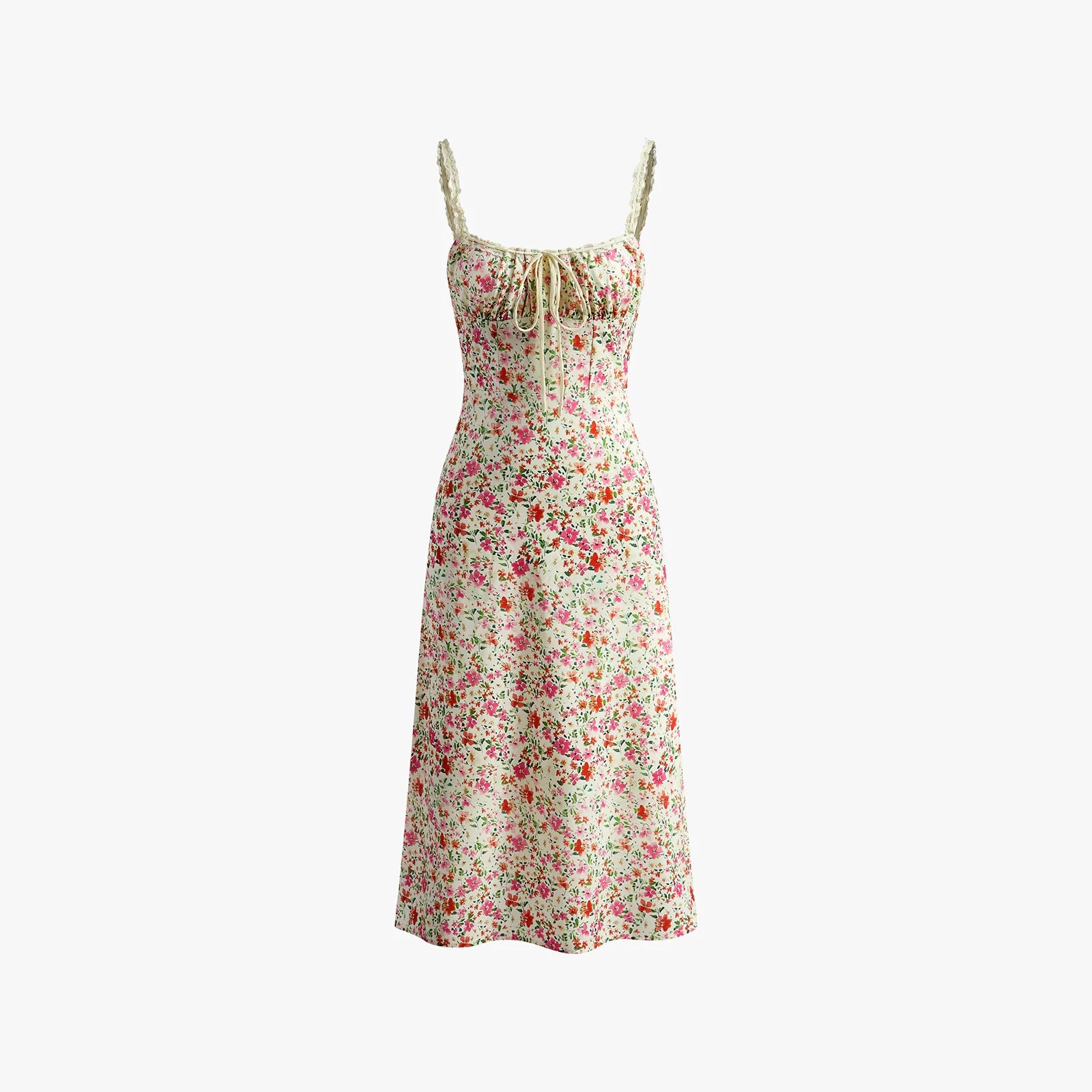 2026 new cross-border women's sexy sleeveless camisole slim fit backless floral floral floral floral dress from Europe and America