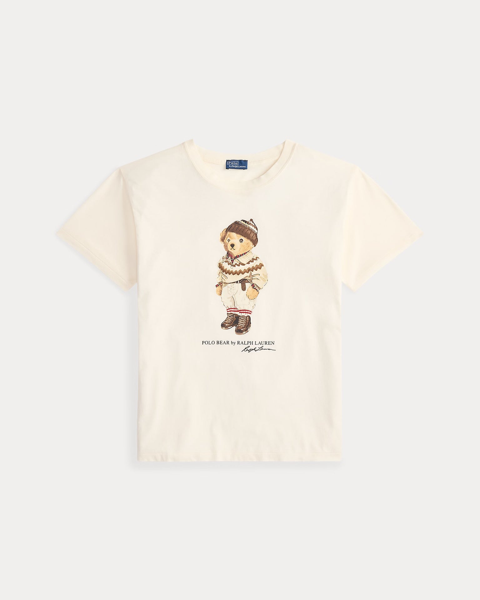 European and American Cross border 2025 Summer Cross border Women's Fashion New Casual Bear Printed T-shirt Round Neck Loose Short Sleeve