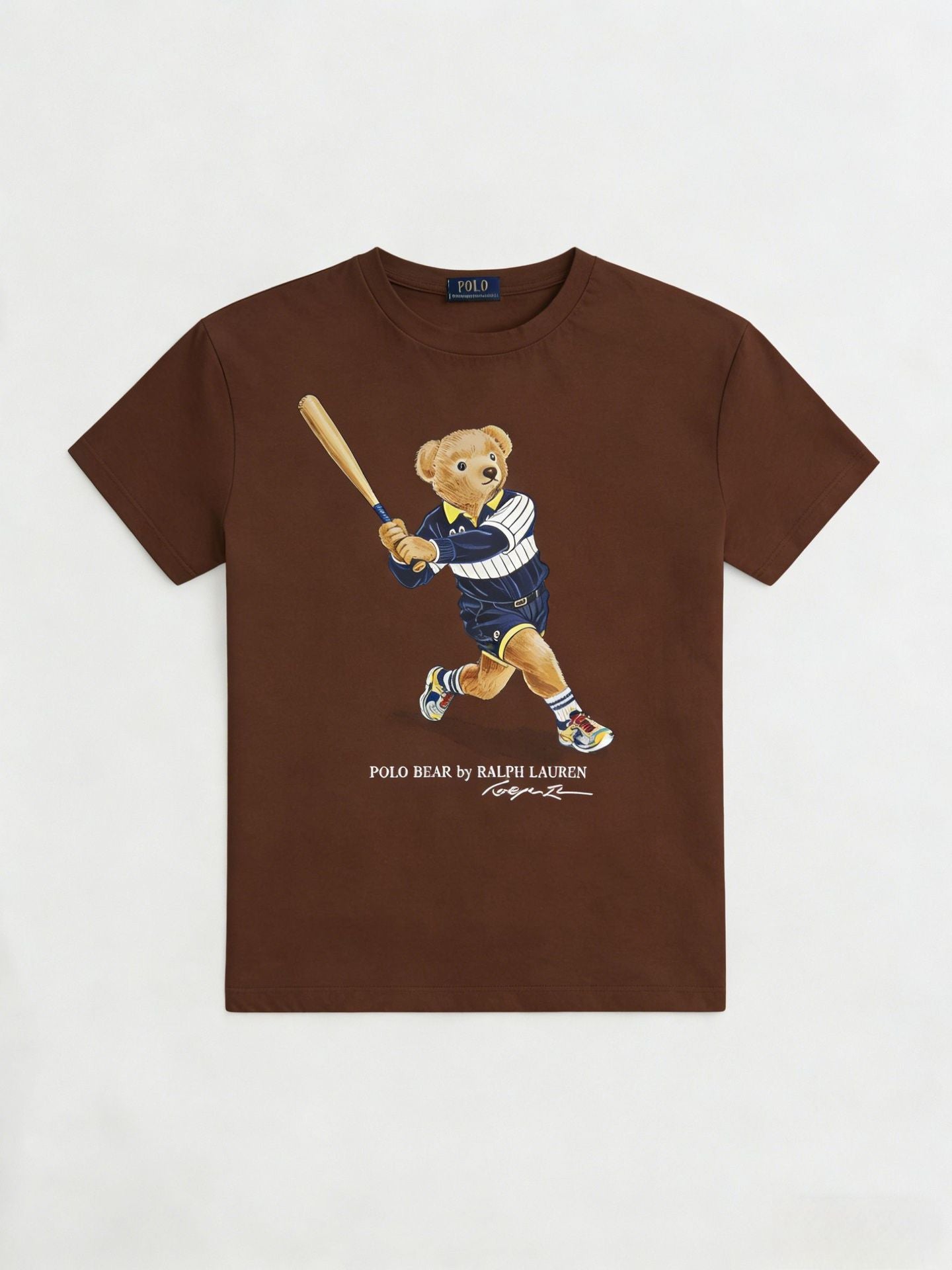 European and American Cross border 2026 Summer Cross border Women's Fashion New Casual Bear Printed Round Neck T-shirt Short Sleeve Top