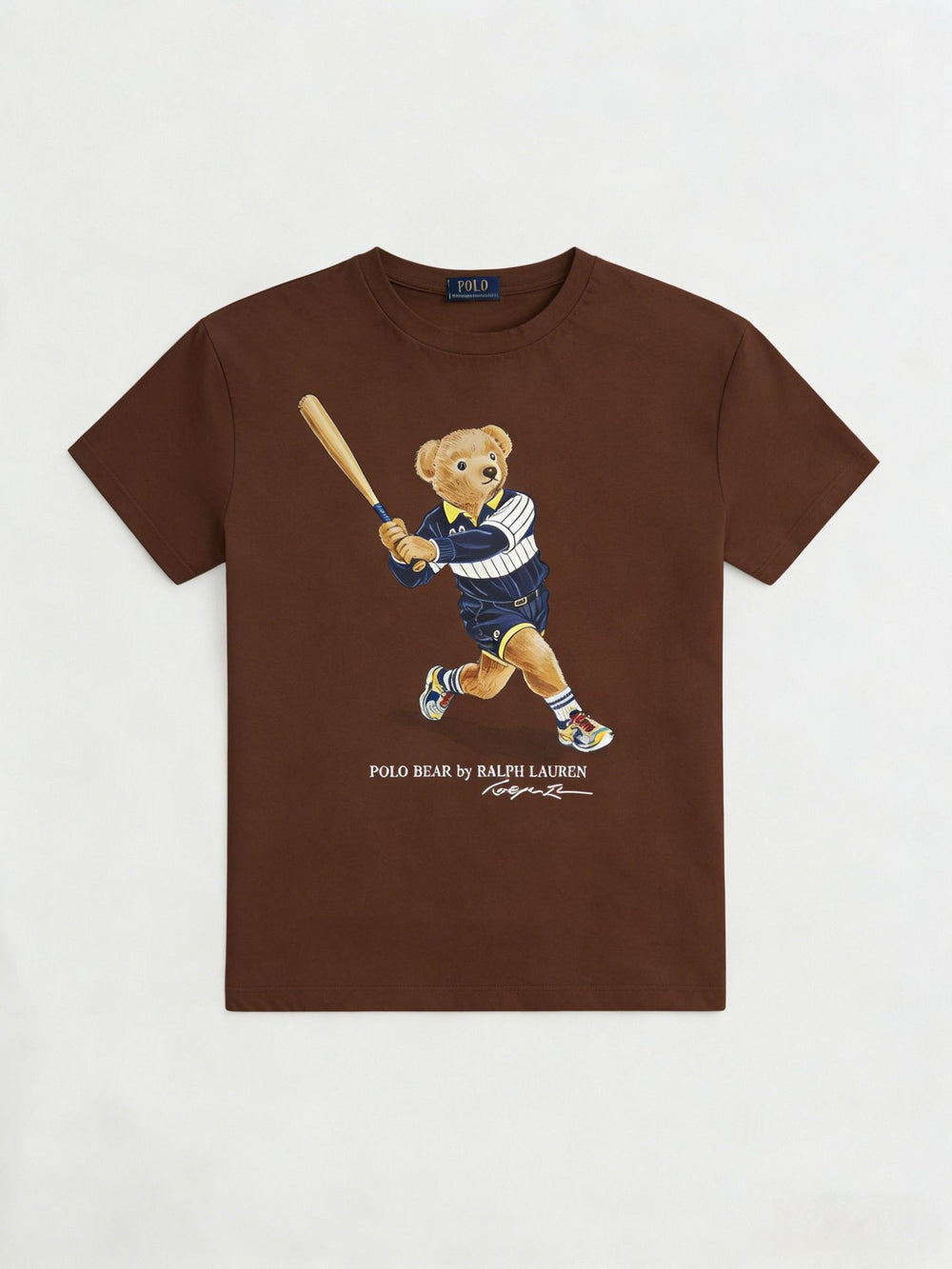 European and American Cross border 2026 Summer Cross border Women's Fashion New Casual Bear Printed Round Neck T-shirt Short Sleeve Top