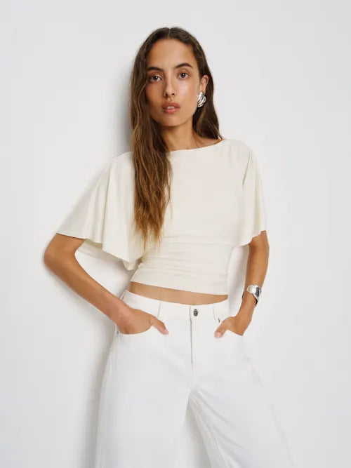 European and American Cross border 2026 Summer New Cross border Women's Clothing Fashion Style Slimming, Simple, Versatile Round Neck Top T-shirt