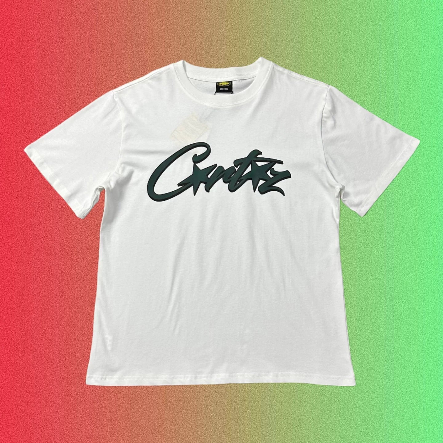 Corteiz Cursive Star Script Logo Graphic Black T-Shirt