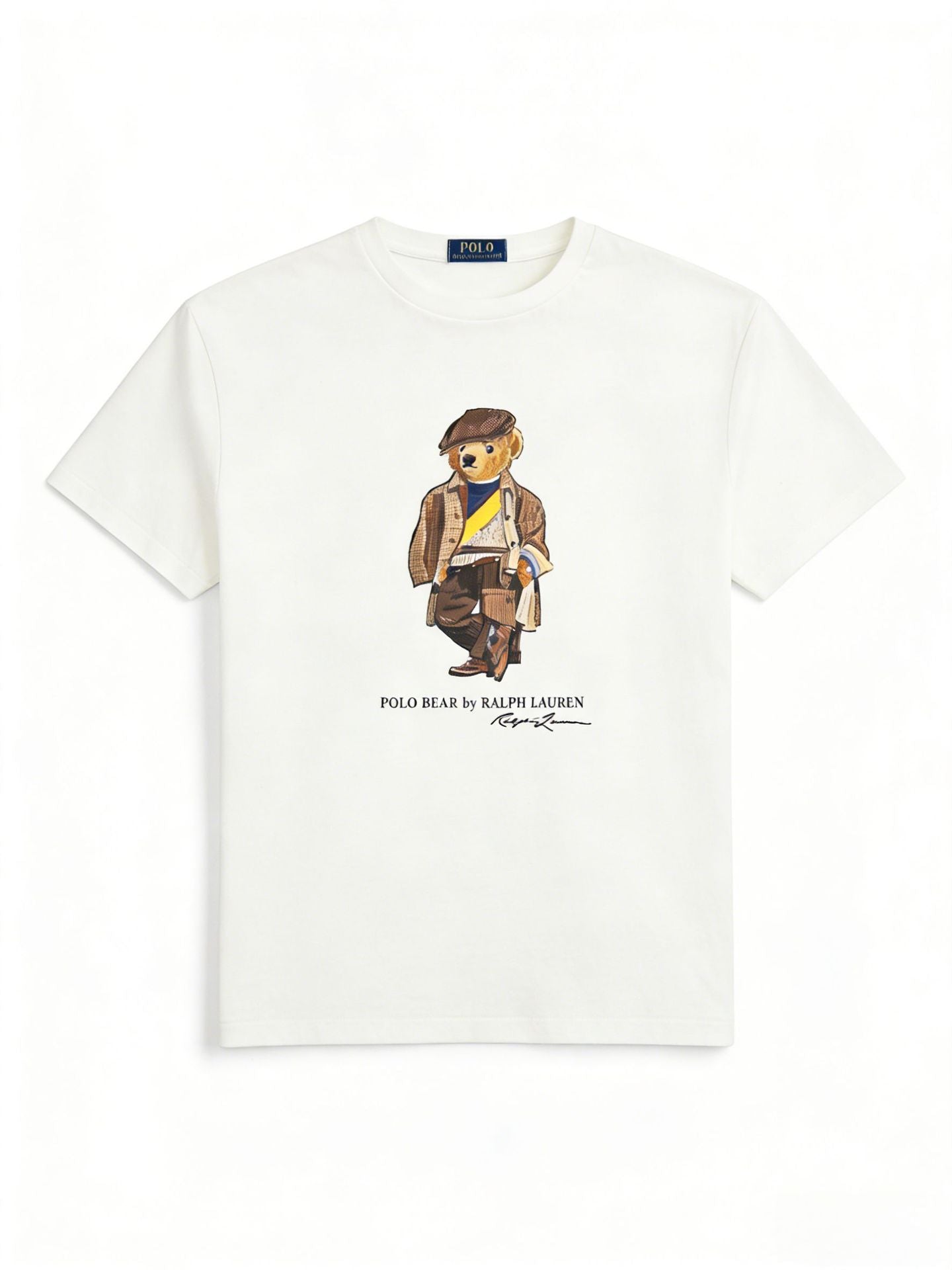European and American Cross border 2026 Summer Cross border Women's Fashion New Casual Bear Printed Round Neck T-shirt Short Sleeve Top
